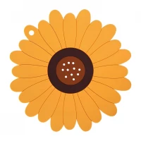 Verk 24239 Silikónová podložka pod hrnček slnečnice oranžová