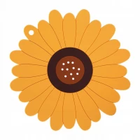 Verk 24239 Silikónová podložka pod hrnček slnečnice oranžová