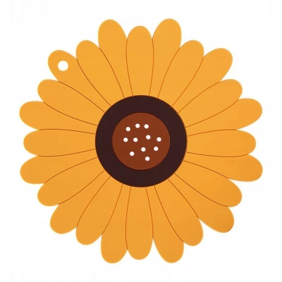 Verk 24239 Silikónová podložka pod hrnček slnečnice oranžová