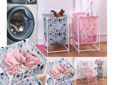 Verk 24243 Koš na prádlo 40 L, růžová