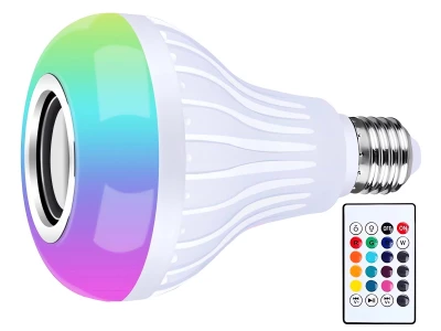 Verk 24271 LED RGB farebná žiarovka s Bluetooth reproduktorom