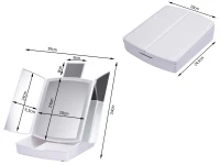 Verk 24230 Kosmetické zrcátko LED, 5x zvětšení bílé