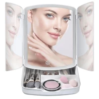 Verk 24230 Kosmetické zrcátko LED, 5x zvětšení bílé