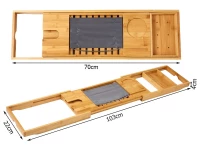 Verk 01702 Bambusový podnos na vanu 70 - 103 cm