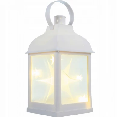 Ruhhy 20589 Dekorační LED Lucerna 22 cm bílá