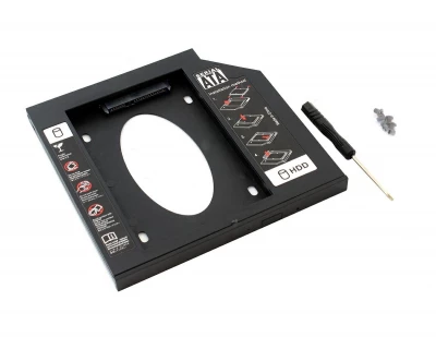 APT AK184D Pouzdro pro SATA HDD 2.5, 12,7 mm černé