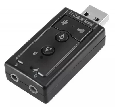 APT AK103B USB Zvuková karta 7.1 Virtual