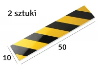 APT AG566C Ochrana dveří vozidla na zeď garáže, sada 2ks, 50x10x1,5 cm