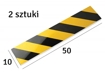 APT AG566C Ochrana dveří vozidla na zeď garáže, sada 2ks, 50x10x1,5 cm