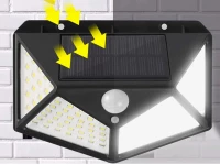 Verk 01728 Solární venkovní 100 LED SMD osvětlení s pohybovým senzorem