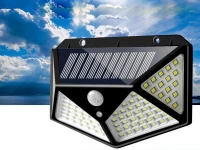 Verk 01728 Solární venkovní 100 LED SMD osvětlení s pohybovým senzorem