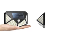 Verk 01728 Solární venkovní 100 LED SMD osvětlení s pohybovým senzorem