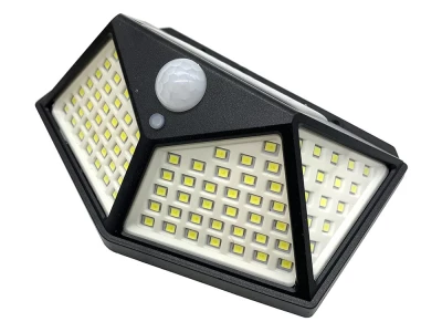 Verk 01728 Solární venkovní 100 LED SMD osvětlení s pohybovým senzorem