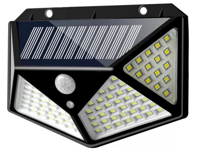 Verk 01728 Solární venkovní 100 LED SMD osvětlení s pohybovým senzorem