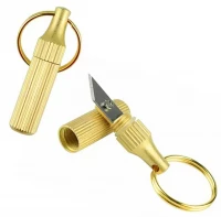 APT AG856 Kľúčenka kompaktný nožík zlatej farby