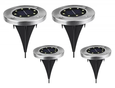 APT ZD50J Záhradná solárna lampa 8 LED 4 ks