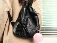 Verk 01770 Prívesok na kľúče a kabelku Bambule svetlo ružová