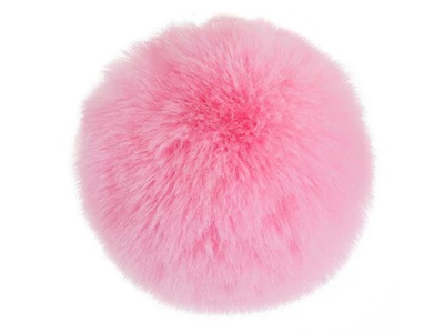 Verk 01770 Prívesok na kľúče a kabelku Bambule svetlo ružová