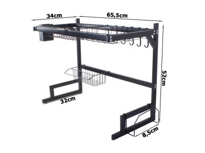 Verk 07123 Odkapávač na nádobí černý