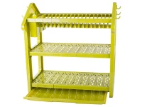 Verk 07109 Tříúrovňový odkapávač na nádobí zelený