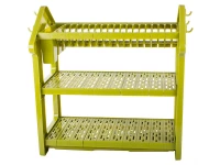 Verk 07109 Tříúrovňový odkapávač na nádobí zelený