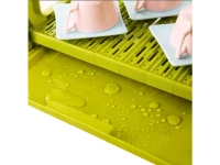 Verk 07109 Tříúrovňový odkapávač na nádobí zelený