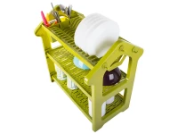 Verk 07109 Tříúrovňový odkapávač na nádobí zelený