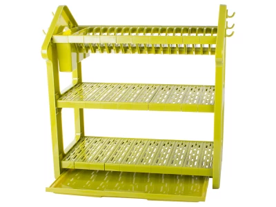 Verk 07109 Tříúrovňový odkapávač na nádobí zelený