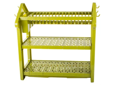 Verk 07109 Tříúrovňový odkapávač na nádobí zelený