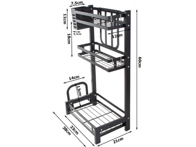 Verk 07126 Kuchyňský organizér černý