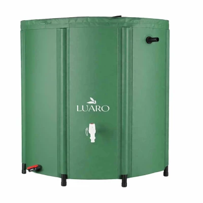Luaro KX4979 Skladací zásobník na dažďovú vodu s kohútikom, 200 l, zelený