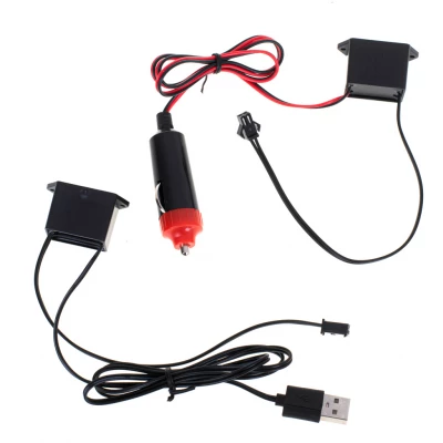 KIK KX4956 LED ambientní osvětlení pro auto/auto USB/12V páska 3m červená