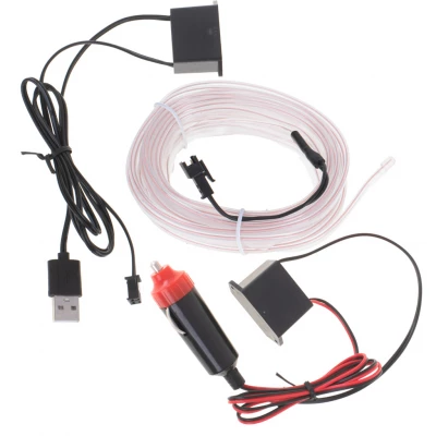 KIK KX4955 LED ambientní osvětlení pro auto/auto USB/12V páska 5m bílá