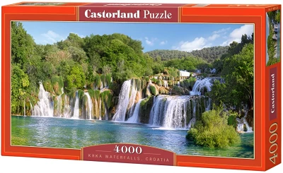 CASTORLAND Puzzle Vodopády, Národní park Krka 4000 dílků