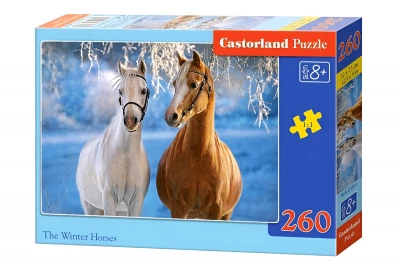 CASTORLAND Puzzle Winter Horses 260 dílků
