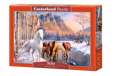 CASTORLAND Puzzle Stádo koní 500 dílků