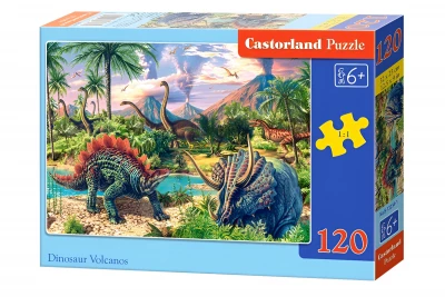 CASTORLAND Puzzle Dinosauří vulkán 120 dílků