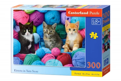 CASTORLAND Puzzle Kočičky a klubíčka 300 dílků