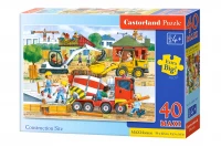 CASTORLAND Puzzle Stavenisko 40 maxi dielikov