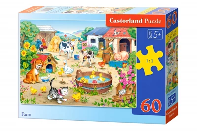 CASTORLAND Puzzle Farmářský dvůr 60 dílků