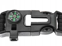 Verk 14372 Náramok prežitia Paracord 5 v 1 khaki