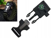 Verk 14372 Náramok prežitia Paracord 5 v 1 khaki