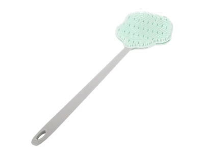 Verk 01814 Silikonový masážní kartáč na tělo zelený