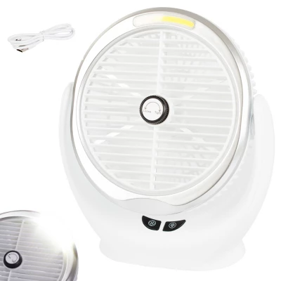 Verk 16029 Stolní ventilátor s osvětlením USB bílá