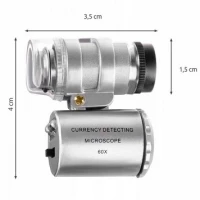 Pronett XC018 Kapesní mikroskop s LED osvětlením 60x ZOOM