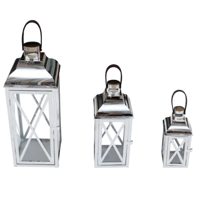 Lex MC8150 Lucerna nerez, kov, design, 3 ks set