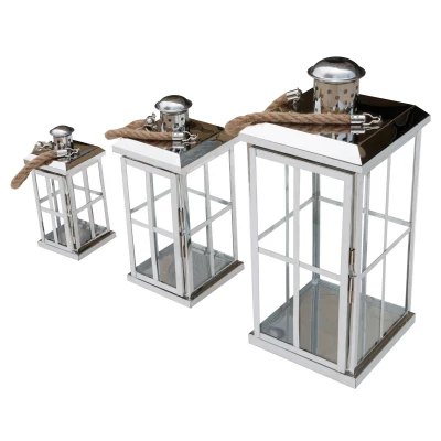 Lex MC8151 Lucerna nerez, kov, design, 3 ks set
