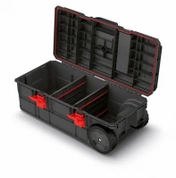 Kufr na nářadí s transp. kolečky X BLOCK PRO černý 795x380x307