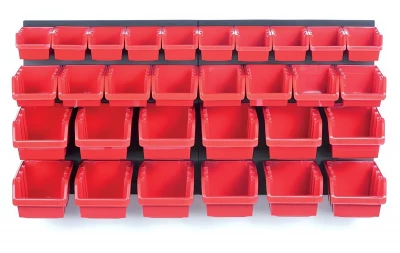 Závěsný panel s 30 boxy na nářadí ORDERLINE 800x165x400