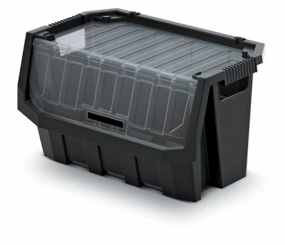 Plastový úložný box uzavíratelný TRUCK MAX PLUS 396x290x280 černý